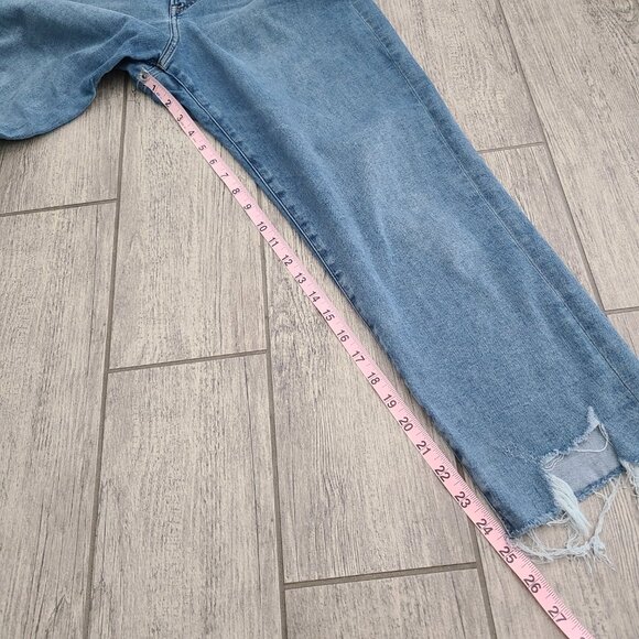 Express Super High Rise Mom Jeans Size 14 - Picture 5 of 14